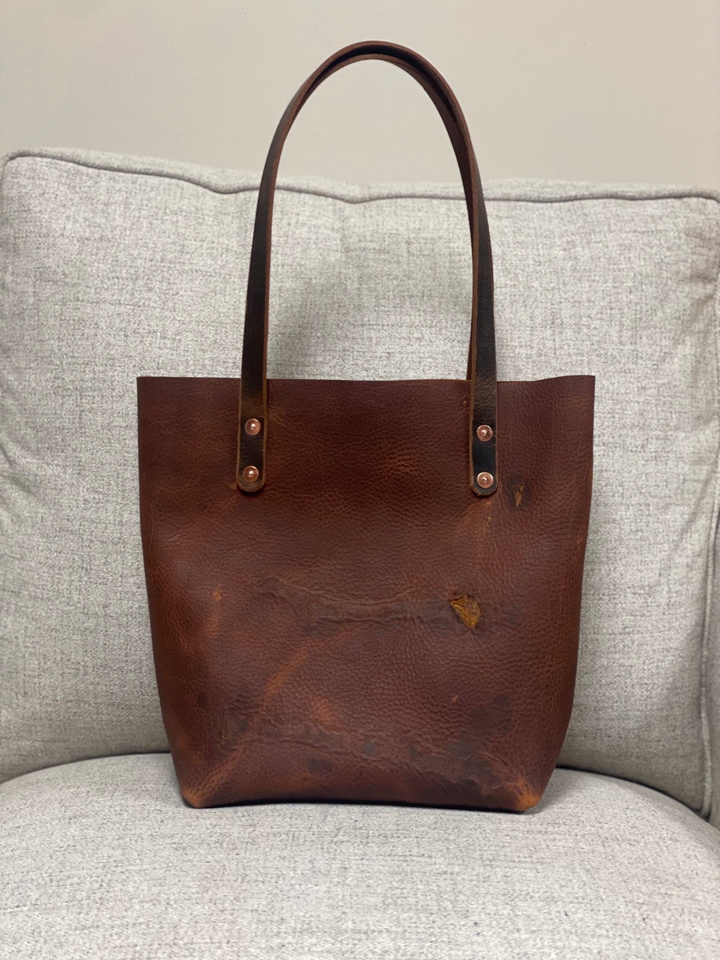 Leather tote