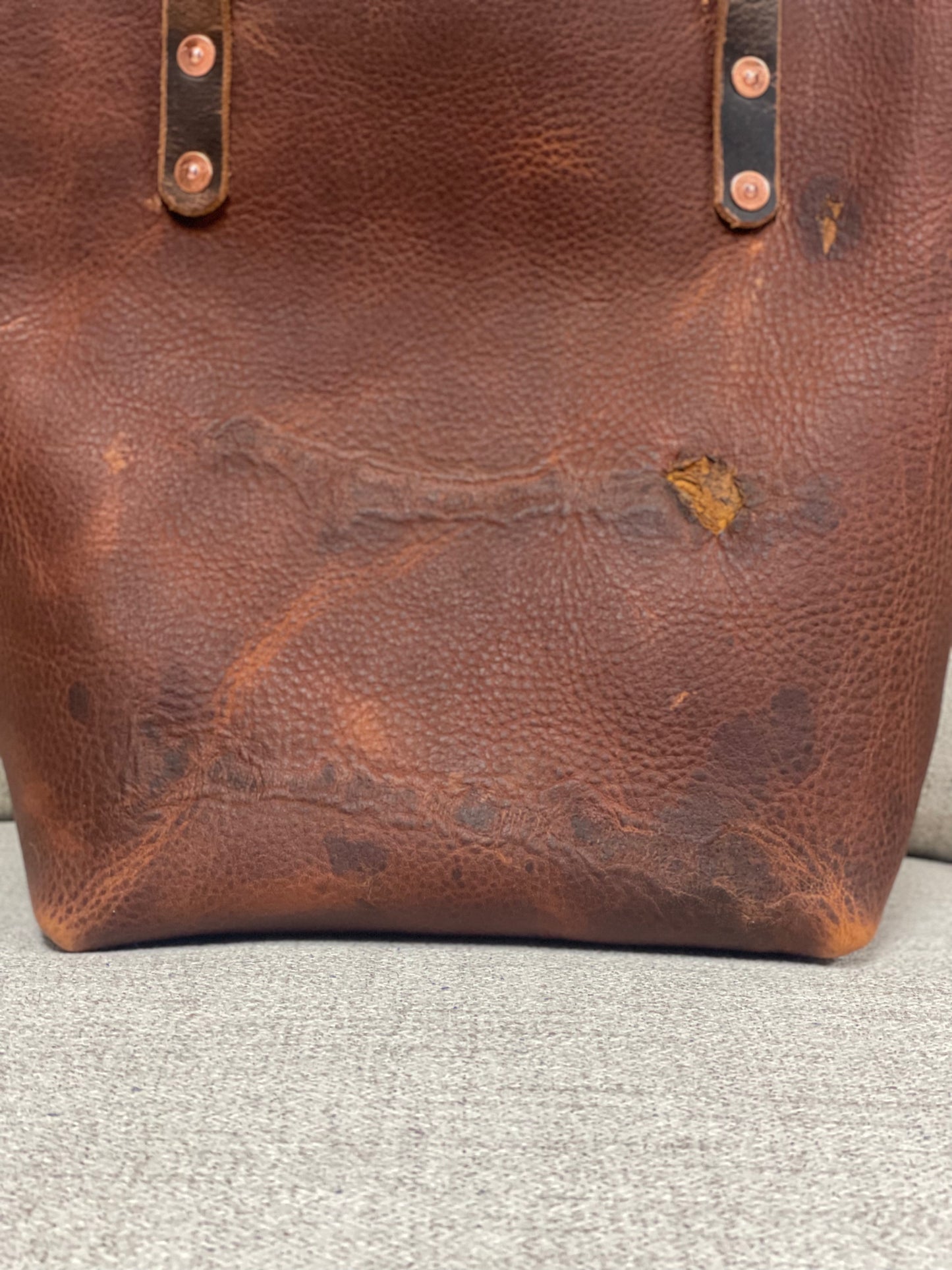 Leather tote