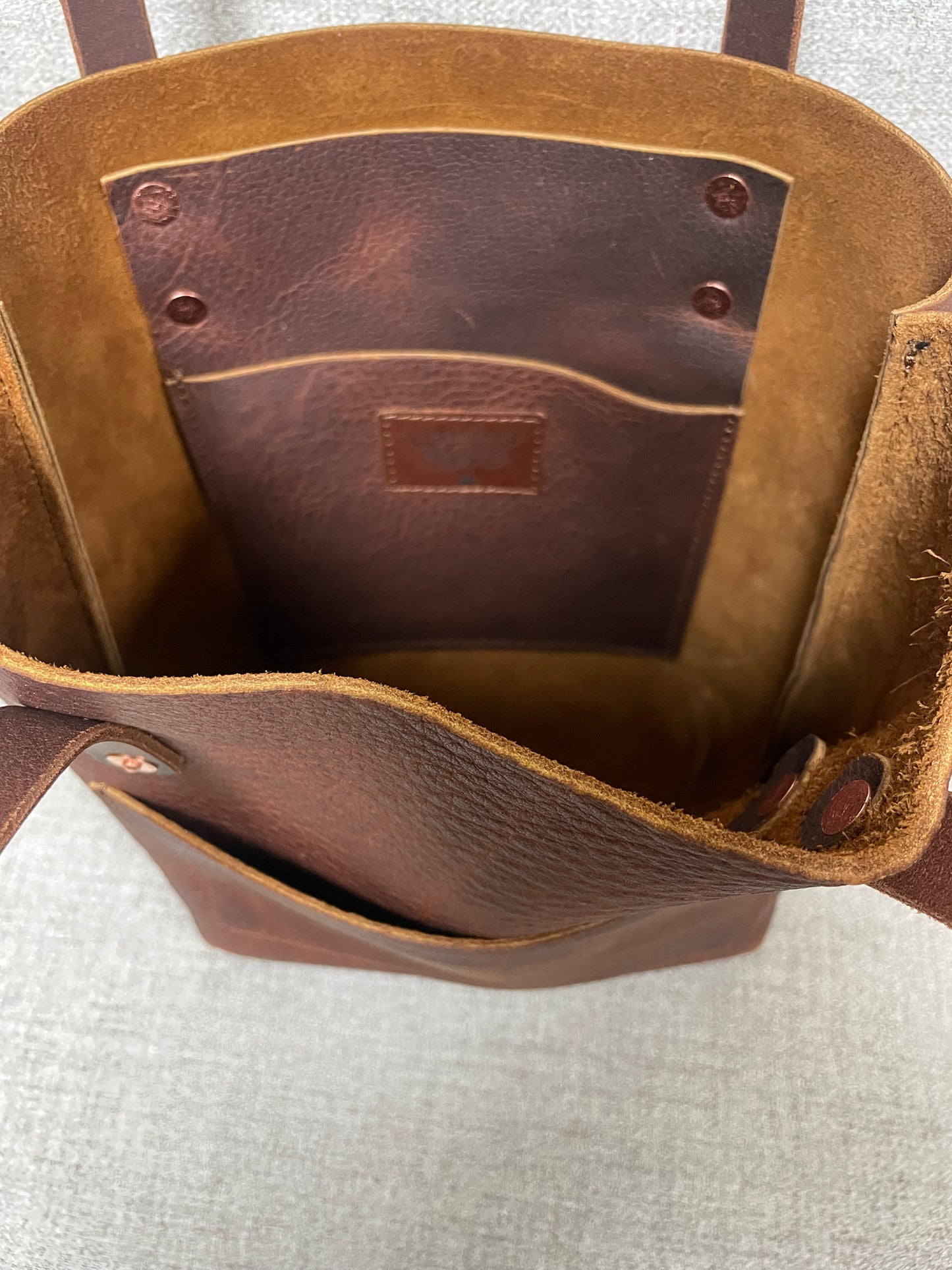 Leather tote