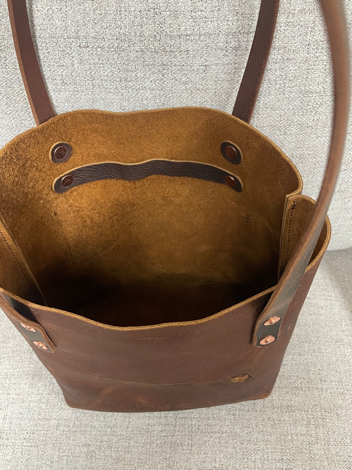 Leather tote