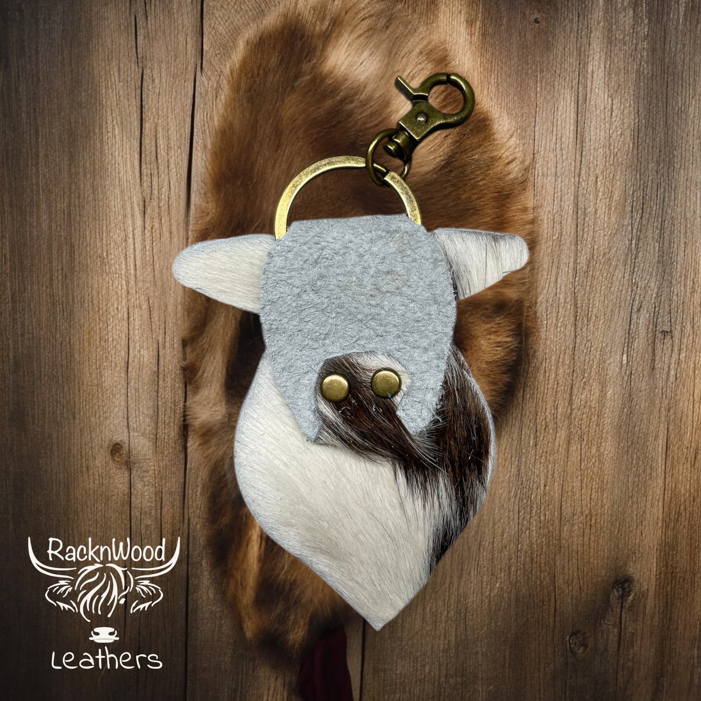 cow head keychain