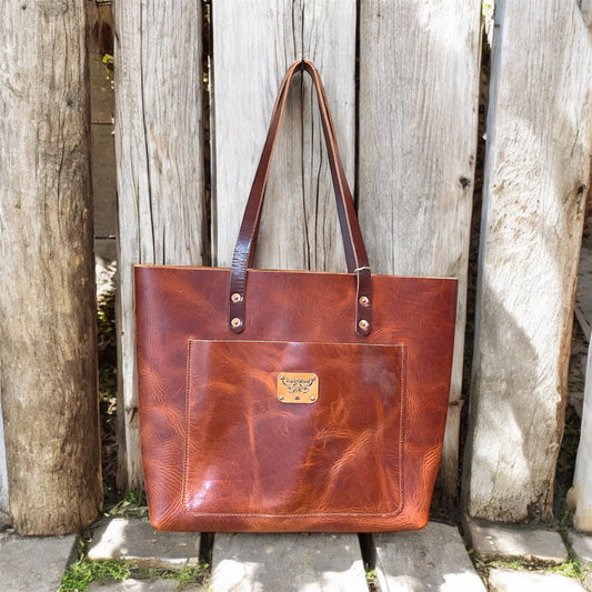 Large Horween English Tan tote