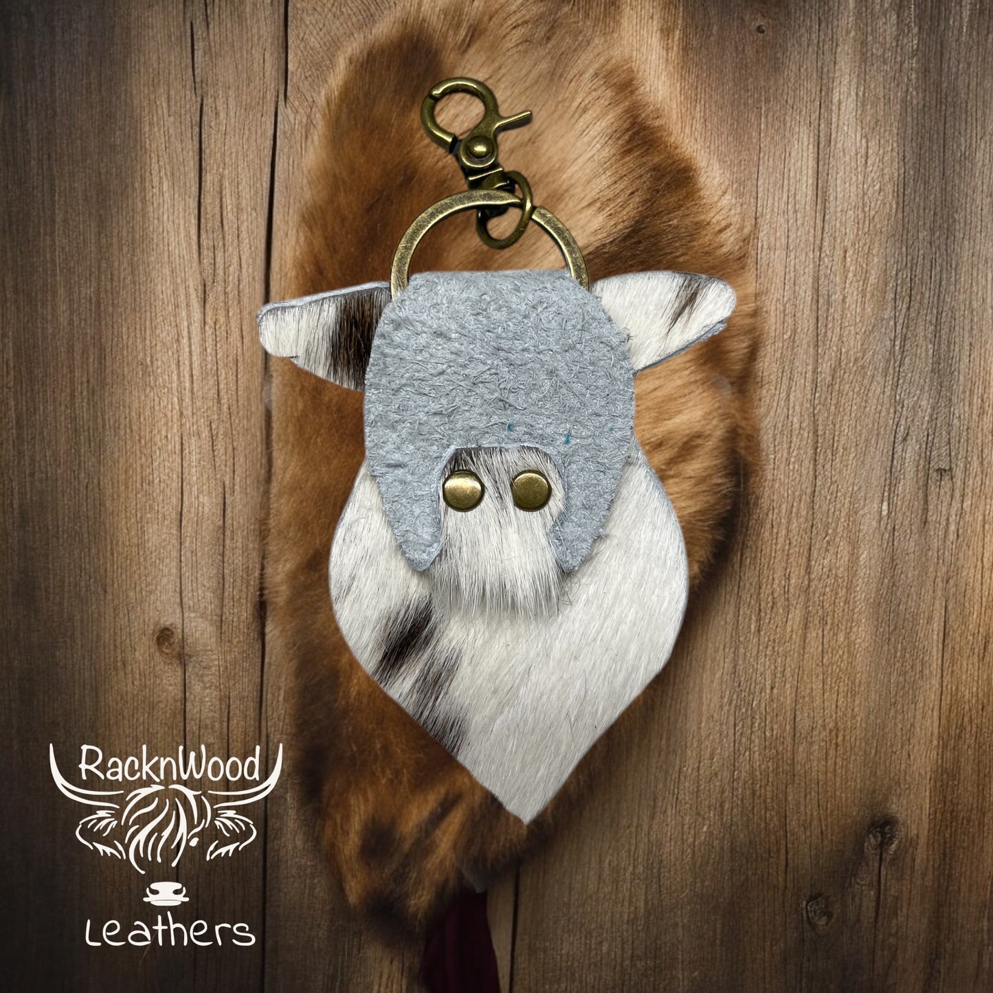 cow head keychain